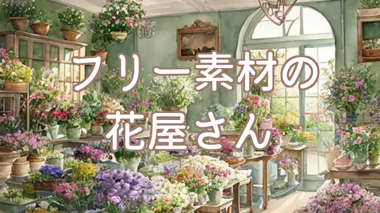 フリー素材の花屋さん